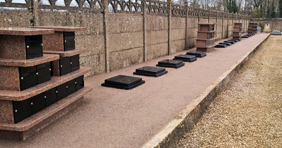 Columbarium urnes funéraires en granit